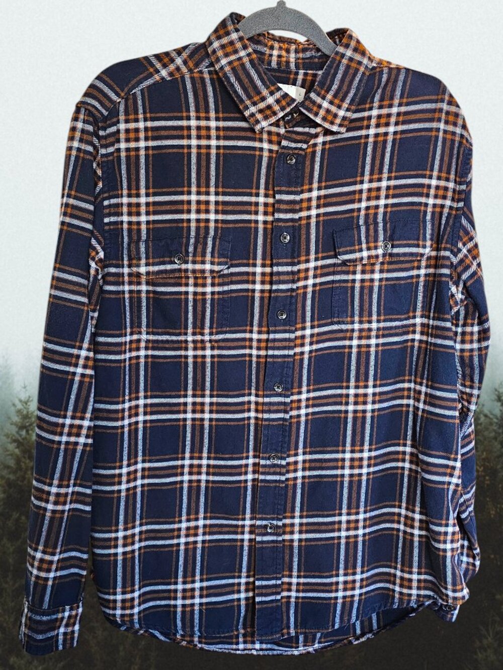 Goodfellow Flannel Men L Cotton Longsleeve Shirt